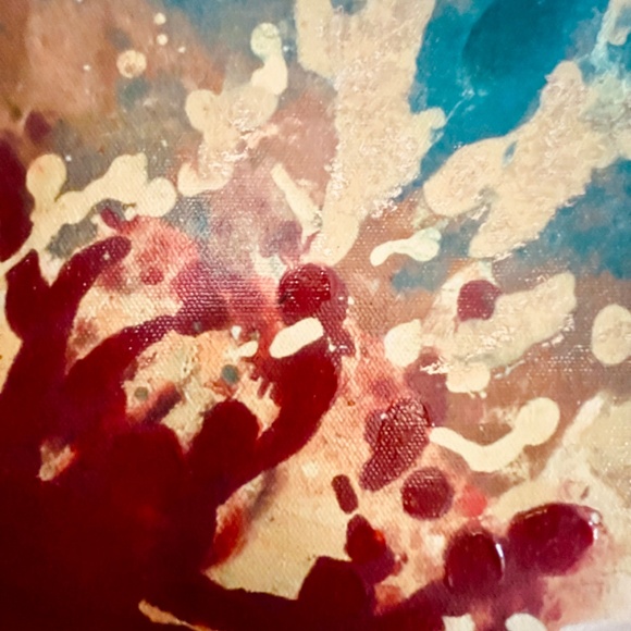 Vintage Signed Agnes Saint Leger Canvas Painting Framed - Picture 14 of 16